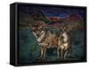 Wolf Love-Francesca Rizzato Art-Framed Stretched Canvas