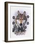 Wolf Montage, Winter-William Vanderdasson-Framed Giclee Print