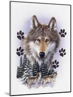 Wolf Montage, Winter-William Vanderdasson-Mounted Giclee Print