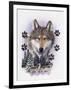 Wolf Montage, Winter-William Vanderdasson-Framed Giclee Print