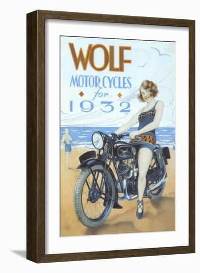 Wolf, Motorbikes, UK, 1939-null-Framed Giclee Print