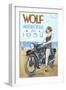 Wolf, Motorbikes, UK, 1939-null-Framed Giclee Print