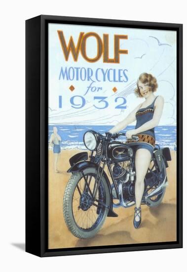 Wolf, Motorbikes, UK, 1939-null-Framed Stretched Canvas