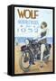 Wolf, Motorbikes, UK, 1939-null-Framed Stretched Canvas