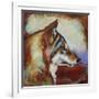 Wolf Portrait-Corina St. Martin-Framed Giclee Print