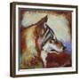 Wolf Portrait-Corina St. Martin-Framed Giclee Print