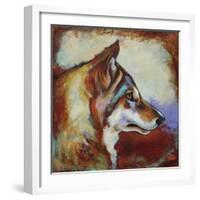 Wolf Portrait-Corina St. Martin-Framed Giclee Print