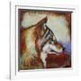 Wolf Portrait-Corina St. Martin-Framed Giclee Print