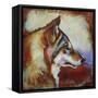 Wolf Portrait-Corina St. Martin-Framed Stretched Canvas