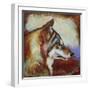 Wolf Portrait-Corina St. Martin-Framed Premium Giclee Print