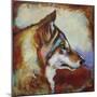 Wolf Portrait-Corina St. Martin-Mounted Premium Giclee Print