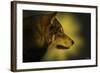 Wolf Profile HL1-Gordon Semmens-Framed Photographic Print