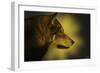 Wolf Profile HL1-Gordon Semmens-Framed Photographic Print