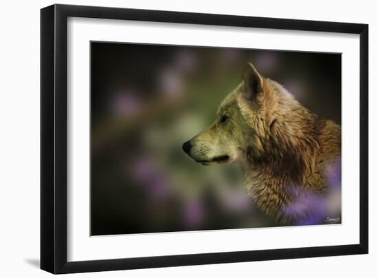 Wolf Profile HL2-Gordon Semmens-Framed Photographic Print