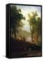 Wolf River, Kansas-Albert Bierstadt-Framed Stretched Canvas