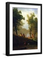 Wolf River, Kansas-Albert Bierstadt-Framed Art Print