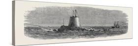 Wolf Rock Lighthouse 1867-null-Stretched Canvas