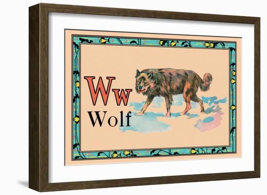 Wolf-null-Framed Art Print