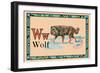 Wolf-null-Framed Art Print