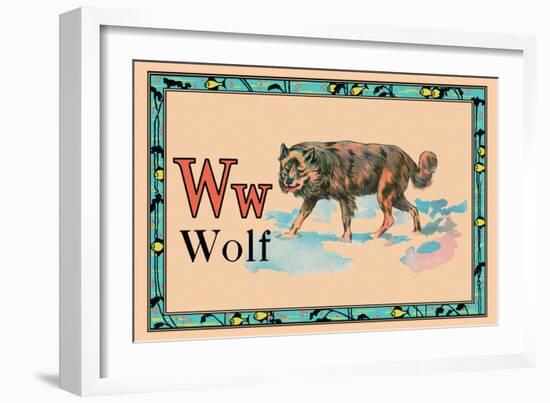 Wolf-null-Framed Art Print