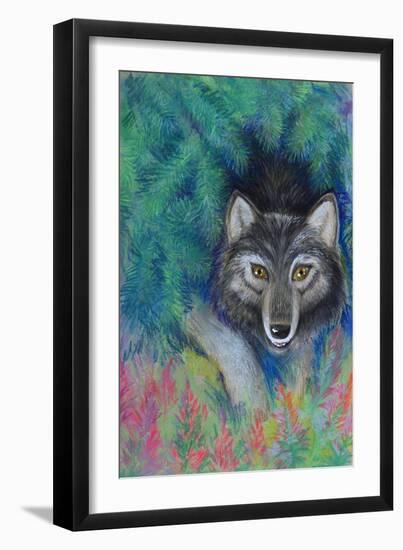 Wolf-Oxana Zaika-Framed Giclee Print