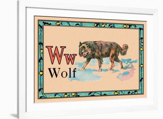 Wolf-null-Framed Art Print