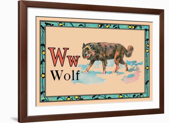 Wolf-null-Framed Art Print