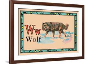 Wolf-null-Framed Art Print