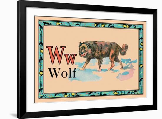 Wolf-null-Framed Art Print