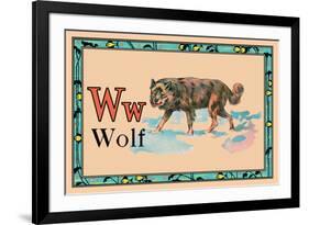 Wolf-null-Framed Art Print