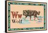 Wolf-null-Framed Stretched Canvas