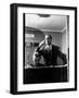 Wolfe, NBC Radio Director, Makes Timing Gestures Through the Glass Window of the Control Room-Alfred Eisenstaedt-Framed Photographic Print