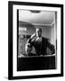 Wolfe, NBC Radio Director, Makes Timing Gestures Through the Glass Window of the Control Room-Alfred Eisenstaedt-Framed Photographic Print