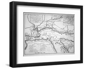 Wolfe's Plan for the Siege of Quebec in 1759, 1780-null-Framed Giclee Print