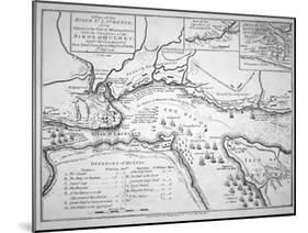 Wolfe's Plan for the Siege of Quebec in 1759, 1780-null-Mounted Giclee Print