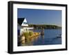 Wolfeboro Dockside Grille on Lake Winnipesauke, Wolfeboro, New Hampshire, USA-Jerry & Marcy Monkman-Framed Photographic Print