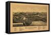 Wolfeboro, New Hampshire - Panoramic Map-Lantern Press-Framed Stretched Canvas