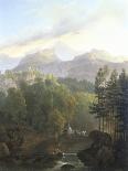 Alpine Landscape-Wolfgang-adam Topffer-Framed Premium Giclee Print