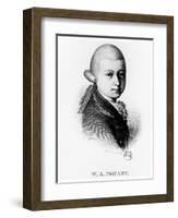 Wolfgang Amadeus Mozart (1756-179) in 1770-null-Framed Giclee Print