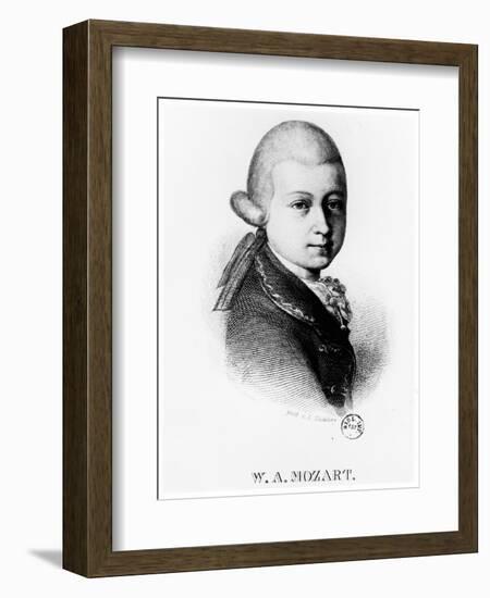 Wolfgang Amadeus Mozart (1756-179) in 1770-null-Framed Giclee Print