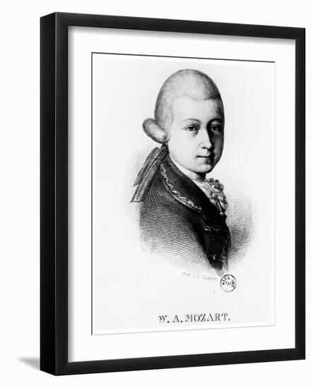 Wolfgang Amadeus Mozart (1756-179) in 1770-null-Framed Giclee Print