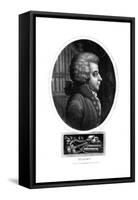 Wolfgang Amadeus Mozart, 18th Century Austrian Composer, 1819-John Chapman-Framed Stretched Canvas
