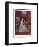 Wolfgang Amadeus Mozart as a Child Taken by the Empress Maria Theresia onto Her Imperial Lap-Rudolf Klingsbogl-Framed Art Print