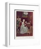 Wolfgang Amadeus Mozart as a Child Taken by the Empress Maria Theresia onto Her Imperial Lap-Rudolf Klingsbogl-Framed Art Print