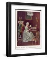 Wolfgang Amadeus Mozart as a Child Taken by the Empress Maria Theresia onto Her Imperial Lap-Rudolf Klingsbogl-Framed Art Print