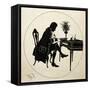 Wolfgang Amadeus Mozart at Piano-null-Framed Stretched Canvas