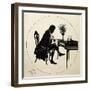 Wolfgang Amadeus Mozart at Piano-null-Framed Giclee Print