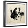 Wolfgang Amadeus Mozart at Piano-null-Framed Giclee Print