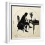 Wolfgang Amadeus Mozart at Piano-null-Framed Giclee Print