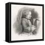 Wolfgang Amadeus Mozart at the Age of Seven-J.m. Mcgahey-Framed Stretched Canvas